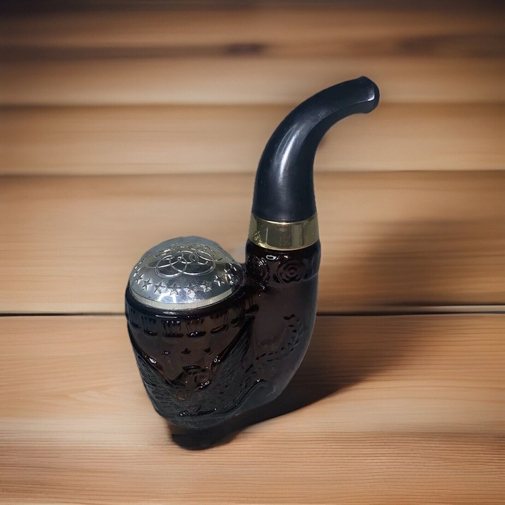 1973 Avon American Eagle Pipe 5 Fl Oz Decanter Cologne Bottle EMPTY